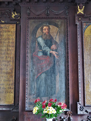 shotley church, suffolk (4) moses on the reredos of c.1745