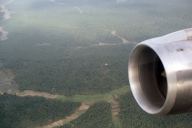 Anflug auf Colombo in Sri Lanka