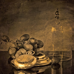 grapes and watch2 bw