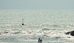 marcher sur la mer,