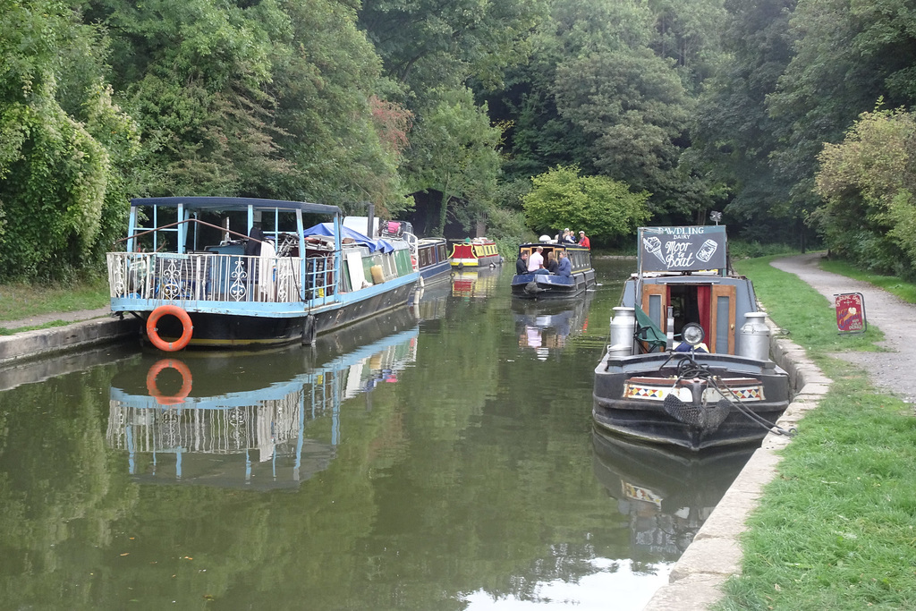 Narrowboats On The Kennet And Avon Canal