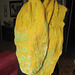 nuno-felted scarf (silk chifon, dyed with natural colours)