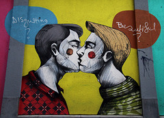 Street art LGBT ( pour Lesbiennes , Gays , Bisexuels et Transgenres )