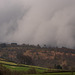 Snow shower over Shire Hill