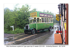 1922 Leyland N type - Amberley - 28.7.2016