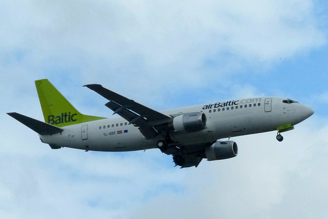 YL-BBR approaching Gatwick - 30 June 2016