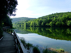 DE - Heimbach - Reflections on the dammed lake