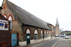 Christ Church and Former School, Herring Fishery Score, Lowestoft, Suffolk
