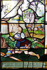 chelsea old church london (57) c16 flemish glass; king jehosophat asks god for help against overwhelming enemies