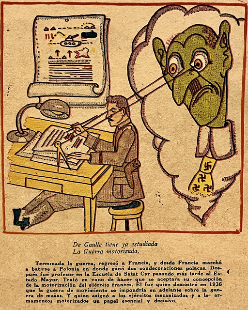 Paris 2024 – Invalides – Musée de l’Ordre de la Libération – Germans copying work about mobile war from Charles De Gaulle