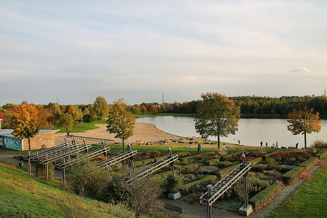 Blick über den Seepark Lünen / 27.10.2019