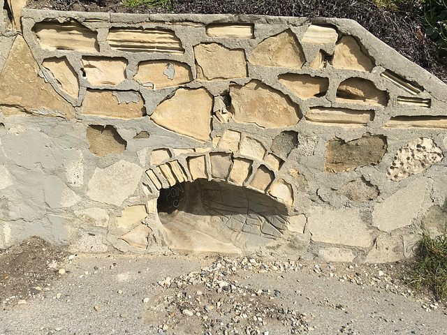 Eroding sandstone wall