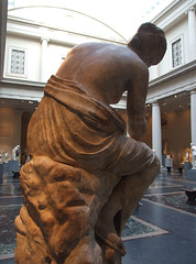 Marble Statue of a Seated Muse in the Metropolitan Museum of Art, January 2012