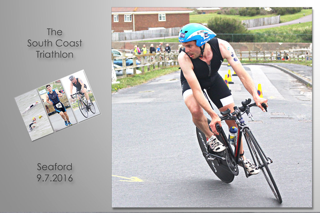 Triathlon 2016 cyclist c Seaford 9 7 2016