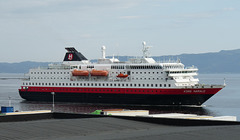 MS Kong Harald Arriving at Trondheim