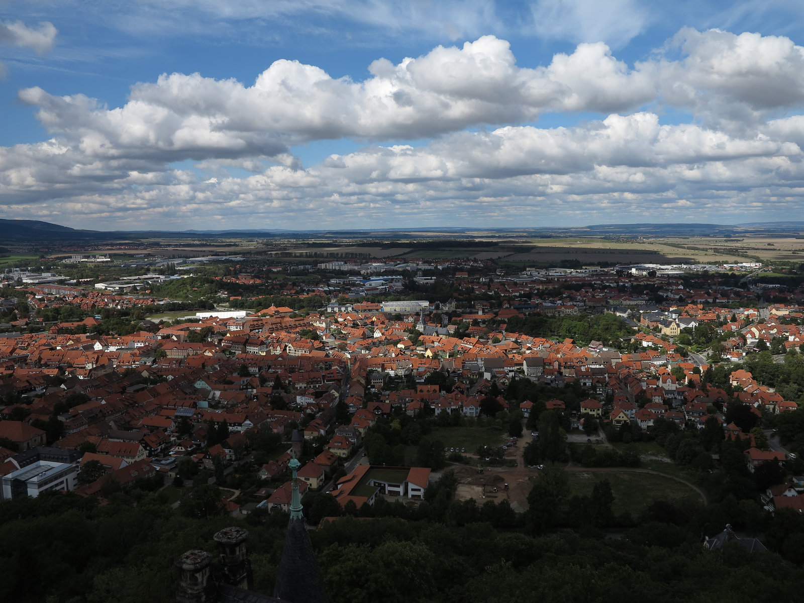 Blick vom Schloss auf Wernigerode