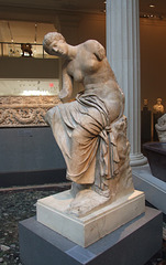 Marble Statue of a Seated Muse in the Metropolitan Museum of Art, January 2012