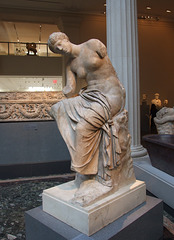 Marble Statue of a Seated Muse in the Metropolitan Museum of Art, January 2012