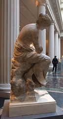 Marble Statue of a Seated Muse in the Metropolitan Museum of Art, January 2012