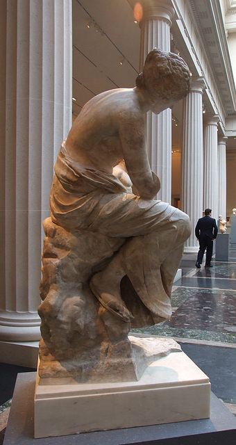 Marble Statue of a Seated Muse in the Metropolitan Museum of Art, January 2012