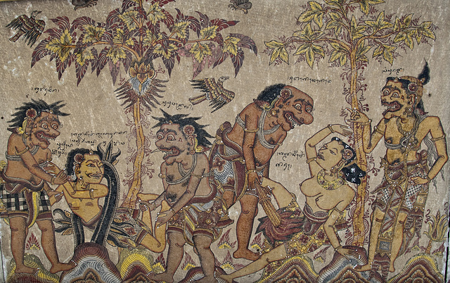 Puri Klungkung - Wayang painting