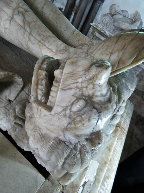 breedon on the hill church, leicestershire ,c16 tomb of john shirley c.1585 by the roileys