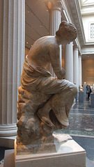 Marble Statue of a Seated Muse in the Metropolitan Museum of Art, January 2012