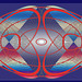 fractal into horizontal lines polar coords oval plus red white & blue