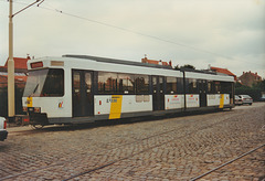 De Lijn tram 6021 at De Panne garage - 7 Aug 1996