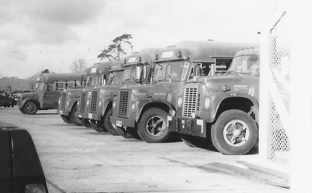 USAF Motor Pool at RAF Mildenhall - Jan 1980