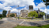 Paisley Town Hall and Paisley Abbey (Wacky Fisheye Shot)