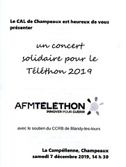 Concert à Champeaux le 07/12/2019