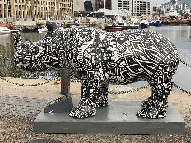 rhino sculpture