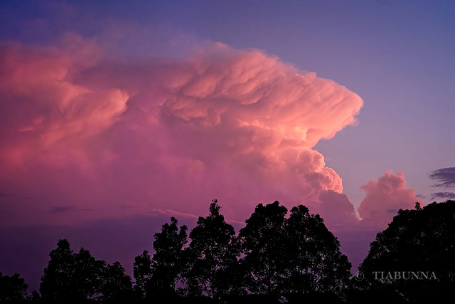 Sunset storm