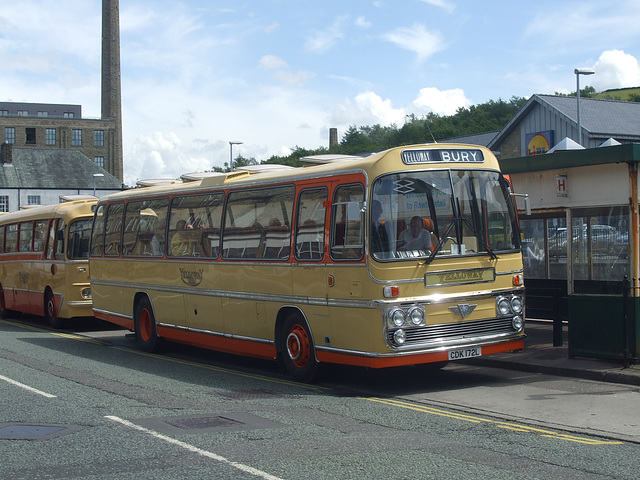 Preserved former Yelloway CDK 172L at Rawtenstall - 6 Jul 2015 (DSCF0731)