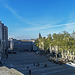 Vor dem Papst Palast in Avignon