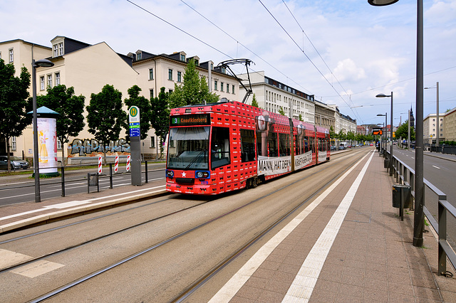 Leipzig 2015 – Tram 1119 to Knautkleeberg