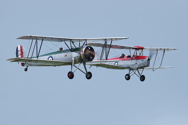 Avro Tutor and De Havilland Tiger Moth