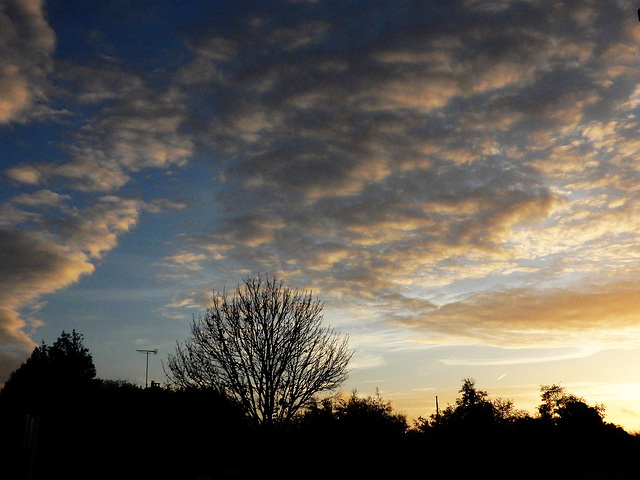 le ciel du soir,, bonsoir,