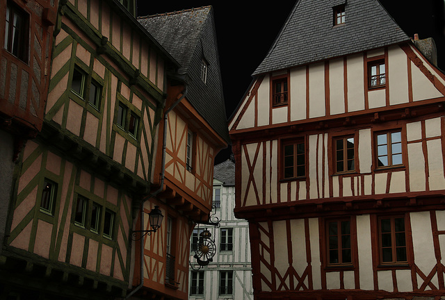 Vannes possède 220 maisons à pans de bois , un trésor historique  .