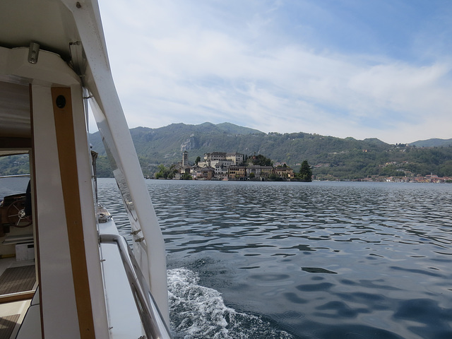 En route pour l'île San Giulio.