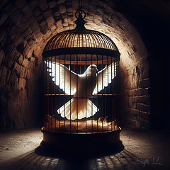 ⨳⨳⨳ a caged dove of peace ⨳⨳⨳⨳