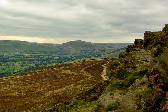 The track to Hope - from Win Hill