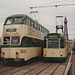 Blackpool trans 709 and 673 - 3 Oct 1992