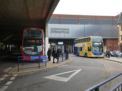 First Eastern Counties buses in Great Yarmouth - 29 Mar 2022 (P1110119)