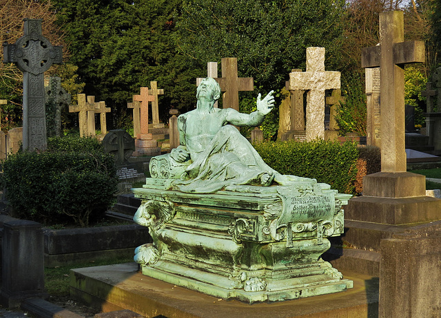 marylebone cemetery, east finchley, london