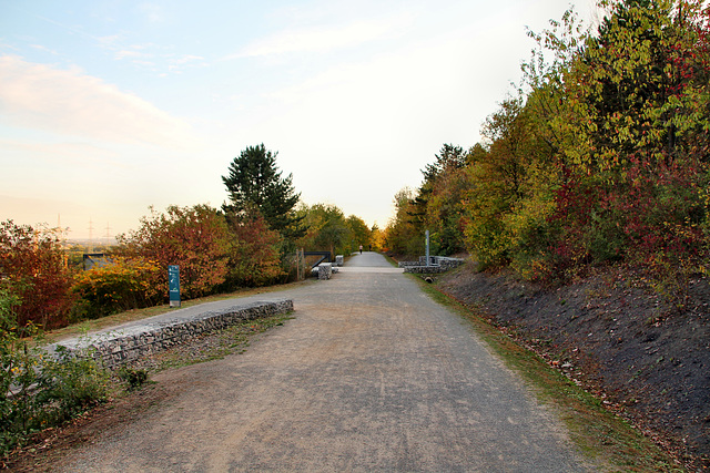 Auf der Balkonpromenade (Halde Hoheward, Recklinghausen-Hochlarmark) / 15.10.2018