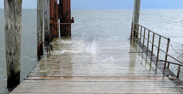 Schiffsanleger, Hallig Hooge