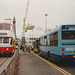 Blackpool tram 704 and Fylde Borough 3 (H3 FBT) - 3 Oct 1992 (181-31)