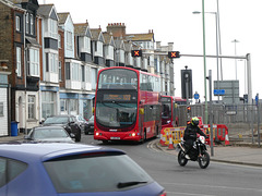 First Eastern Counties 37025 (YJ06 XKO) in Lowestoft - 29 Mar 2022 (P1110244)